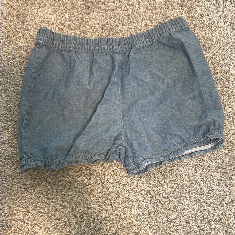Carter's Blue Jean Shorts Elastic Waistband Relaxed Fit